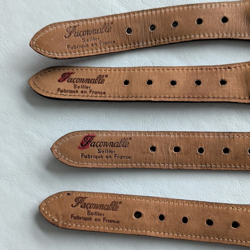 Boys Bundle of 4 Faconnable Golf Belts Sizes 30 and 32